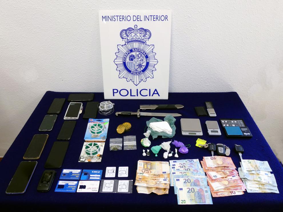 Seis detenidos por distribuir cocaína en Teruel.