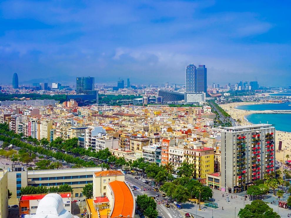 Foto de archivo de las playas de Barcelona