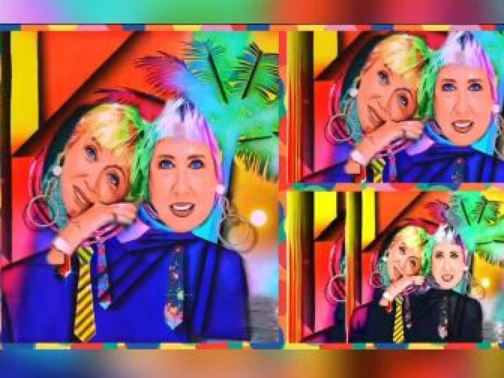 Fotograma de uno de los proyectos de videoarte de las hermanas Hurtado.