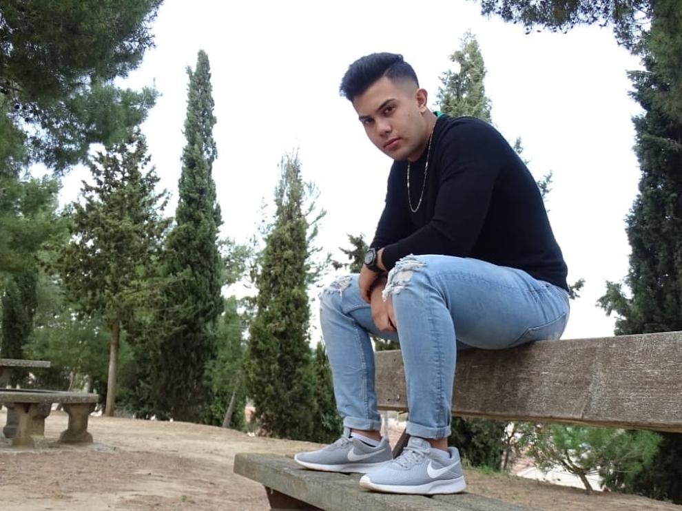 Jorge, en una foto tomada en el parque San Julián de Grañén.