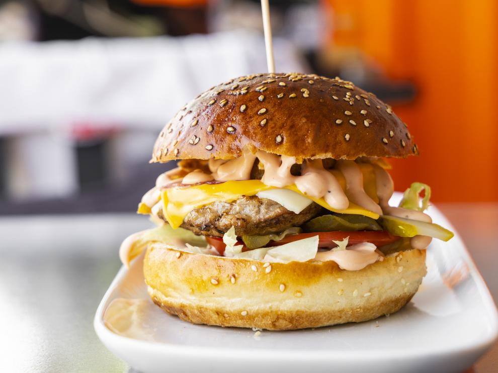 plato hamburguesa