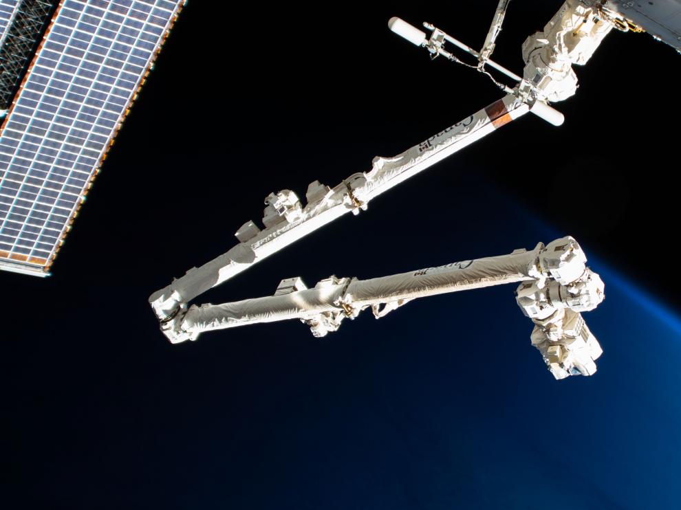 Brazo robótico de la Estación Espacial Internacional