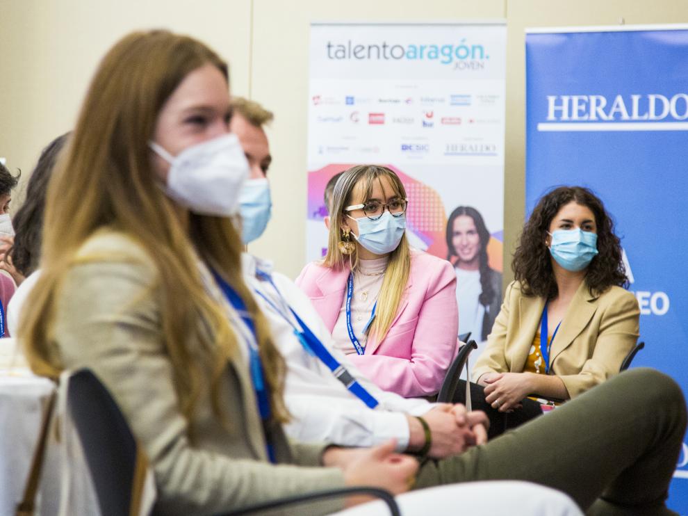 Finalistas en las pasadas sesiones de formación de Talento Aragón Joven 2021.