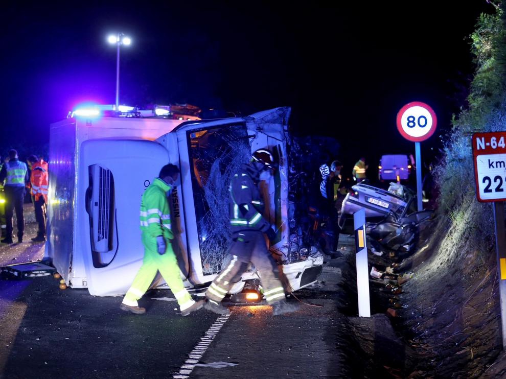 El accidente en el que han muerto tres jóvenes.