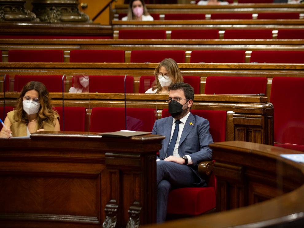 El presidente de la Generalitat de Cataluña, Pere Aragonès.