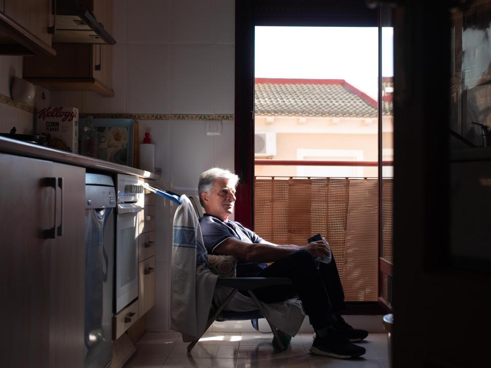 El balcón de la cocina fue un buen lugar para tomar el sol y jugar al bingo con los vecinos.