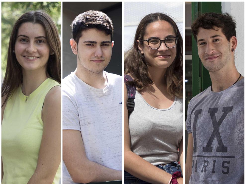Carolina Martín, Adrián García, Yaiza Sánchez y Bruno Guallar.