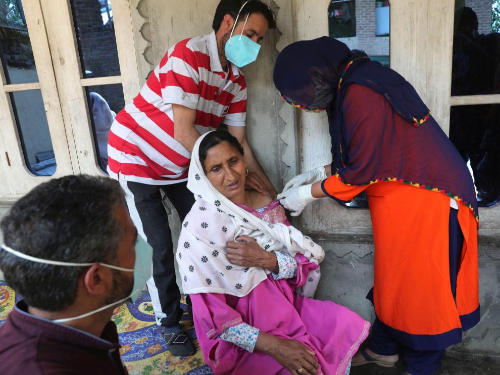 Vacunación en la India.