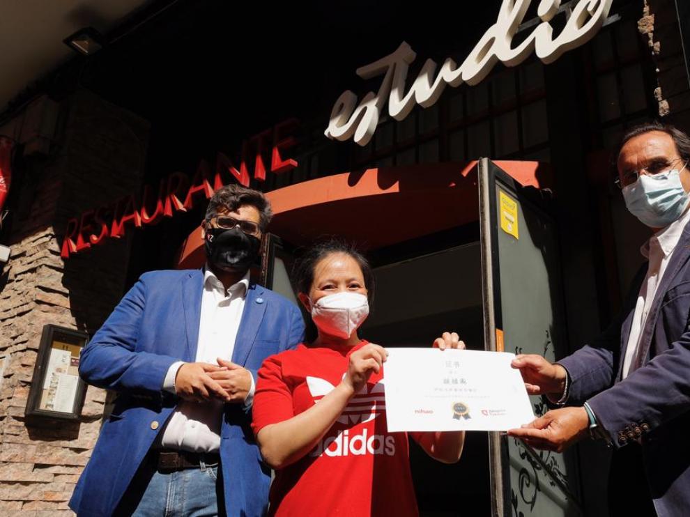 El bar Estudio de Zaragoza, ganador del concurso en redes chinas
