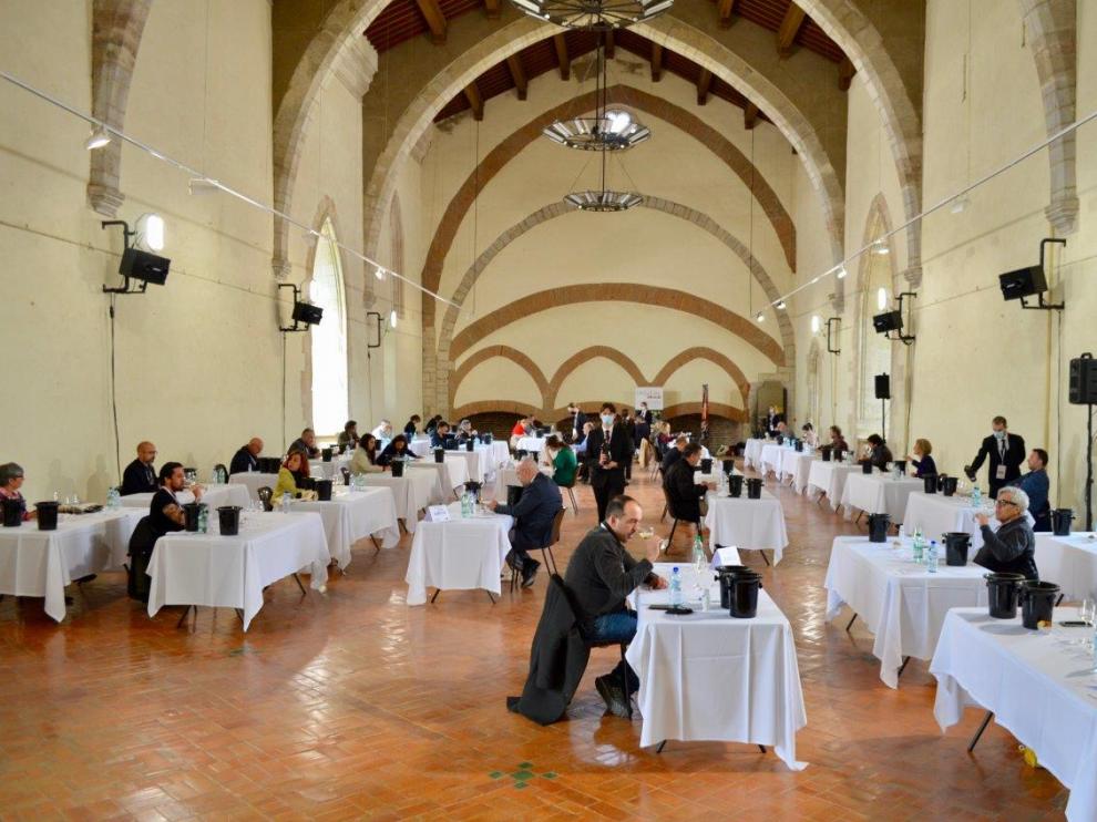 Una de las cuatro catas del Concurso Garnachas del Mundo de este año, la que tuvo lugar en Perpiñán.