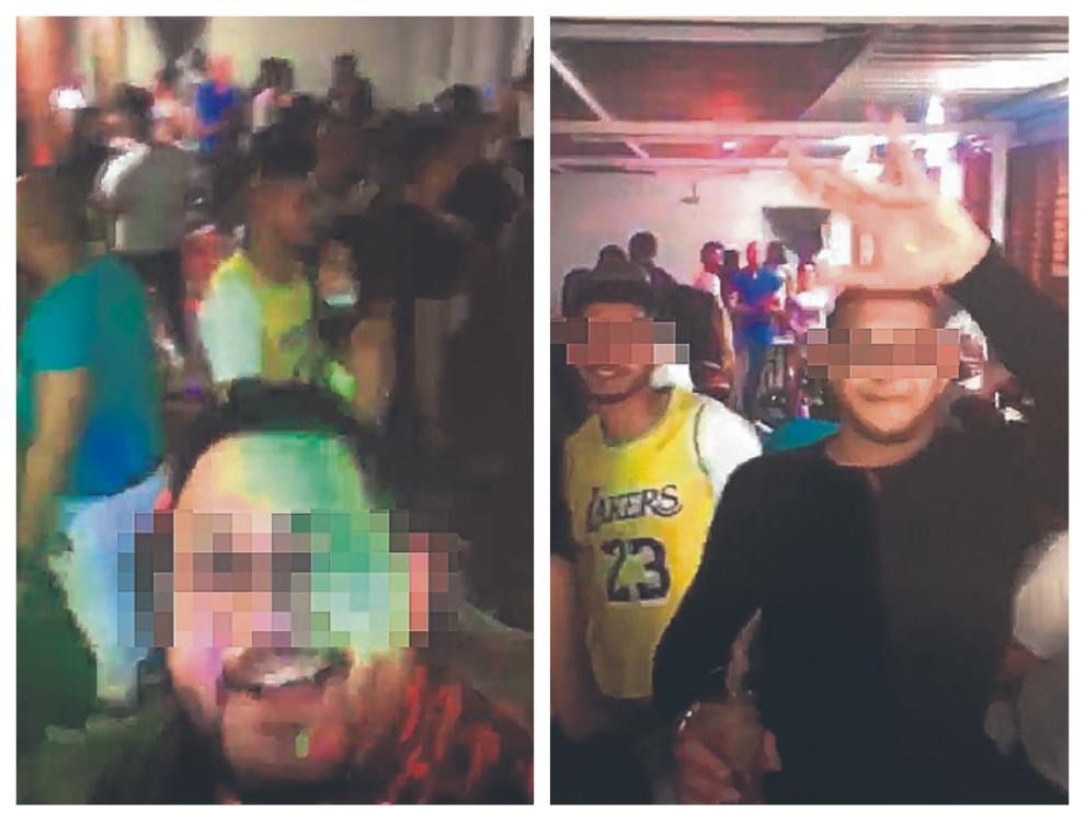 Algunas de las imágenes que aparecen en el vídeo de la fiesta