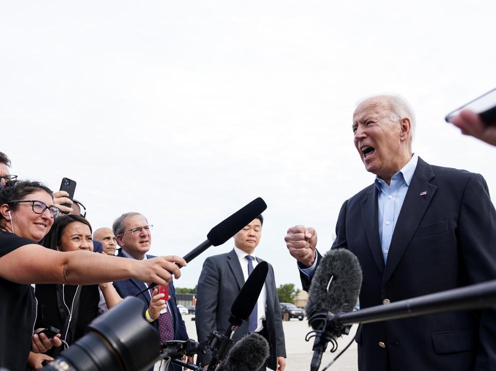 Biden, antes de subir al avión rumbo a Europa
