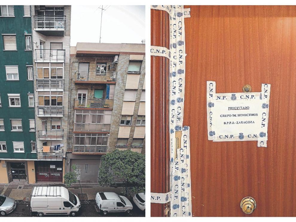 El homicida saltó desde el balcón de su vivienda tras el crimen.