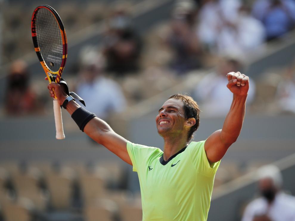 Rafa Nadal tras el partido