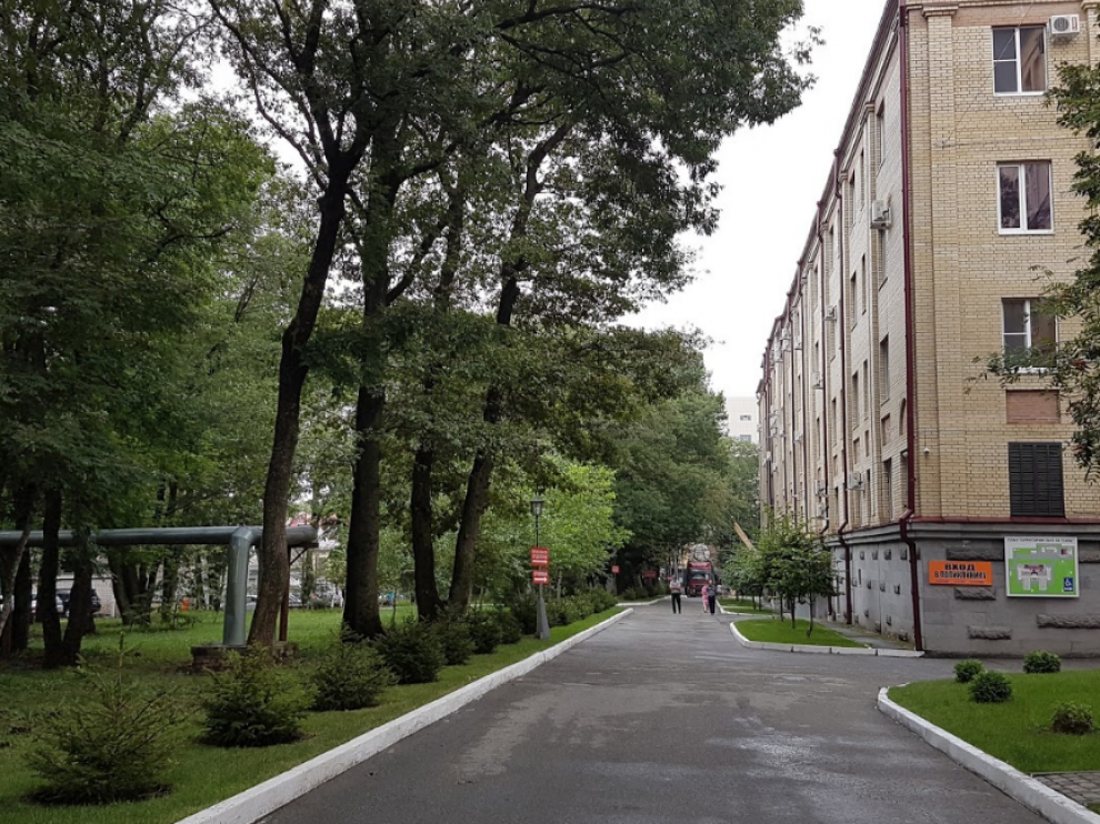 Imagen del hospital que ha sido víctima de un incendio en Rusia.