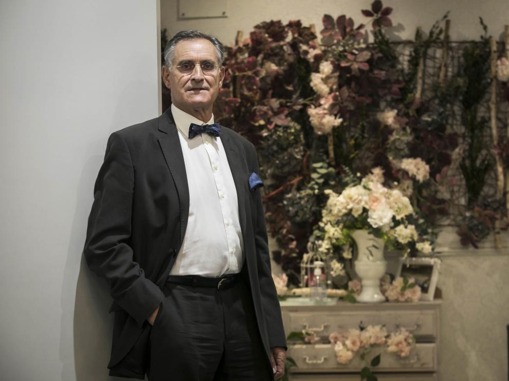 Manuel Millán, ayer antes de ser distinguido por la Real Academia de Medicina de Zaragoza.
