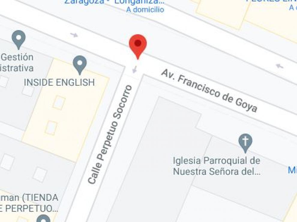 Los hechos sucedieron en la calle del Perpetuo Socorro de Zaragoza.