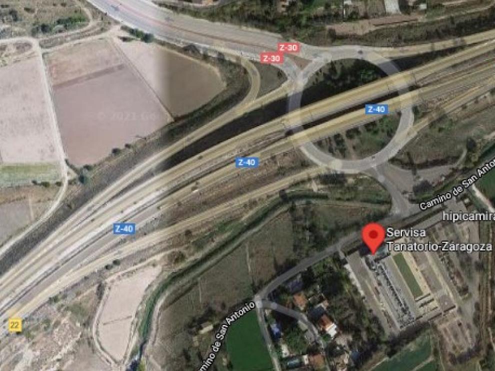 Zona en la que ha ocurrido el accidente.