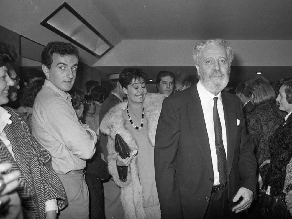 Luis García Berlanga en el estreno de 'La Vaquilla' en Zaragoza.