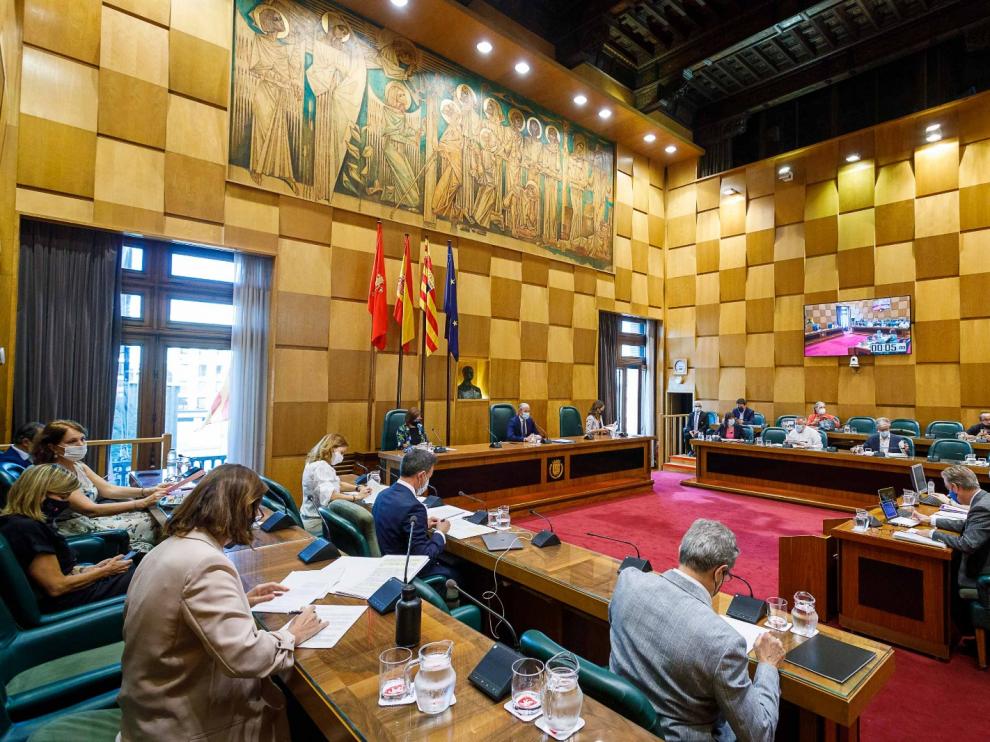 Pleno este lunes en el Ayuntamiento de Zaragoza