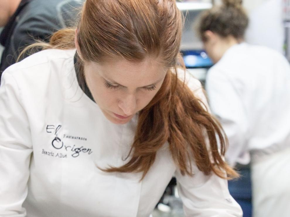 Beatriz Allué, dueña y chef del restaurante oscense El Origen y ganadora del Premio al Cocinero más Innovador.