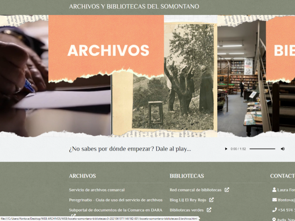 Espacio virtual de archivos y fondos de bibliotecas del Somontano