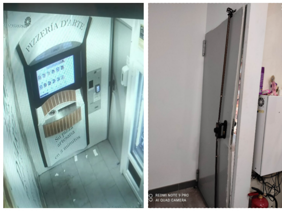 El ladrón rompió a patadas la puerta del obrador, ubicado en el número 44 de la calle Manifestación de Zaragoza.