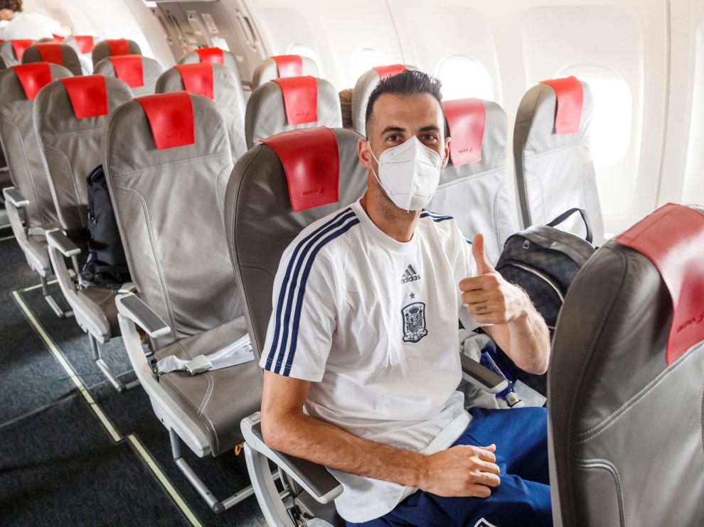 La selección español viaja a Sevilla antes de medirse a Polonia