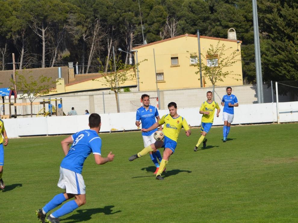 Foto del partido de ida entra el Santa Anastasia y el Magallón.