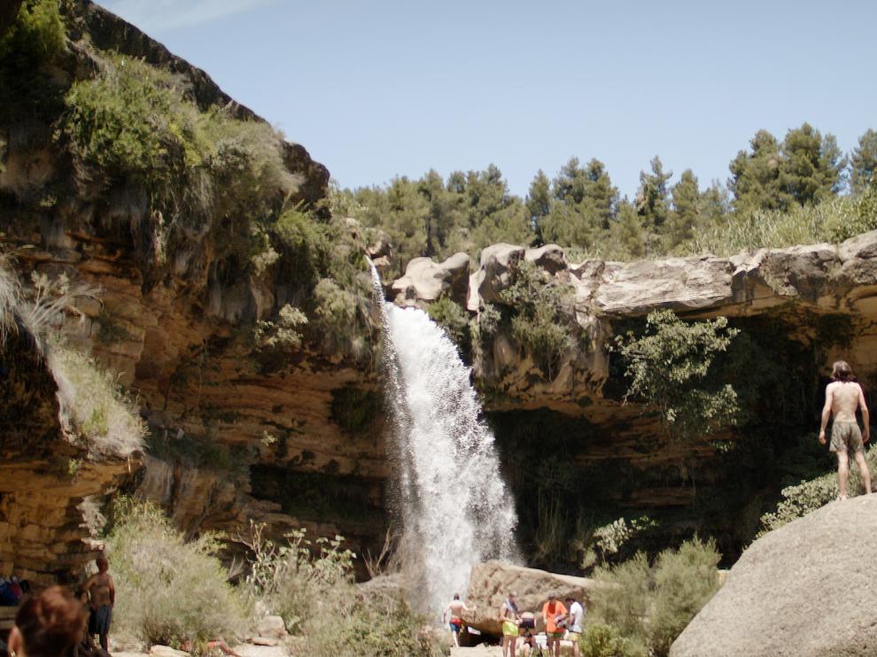 El Salt de la Portellada, un salto de agua del río Tastavins en la comarca del Matarraña, es uno de los paisajes naturales más bonitos de la provincia turolense.