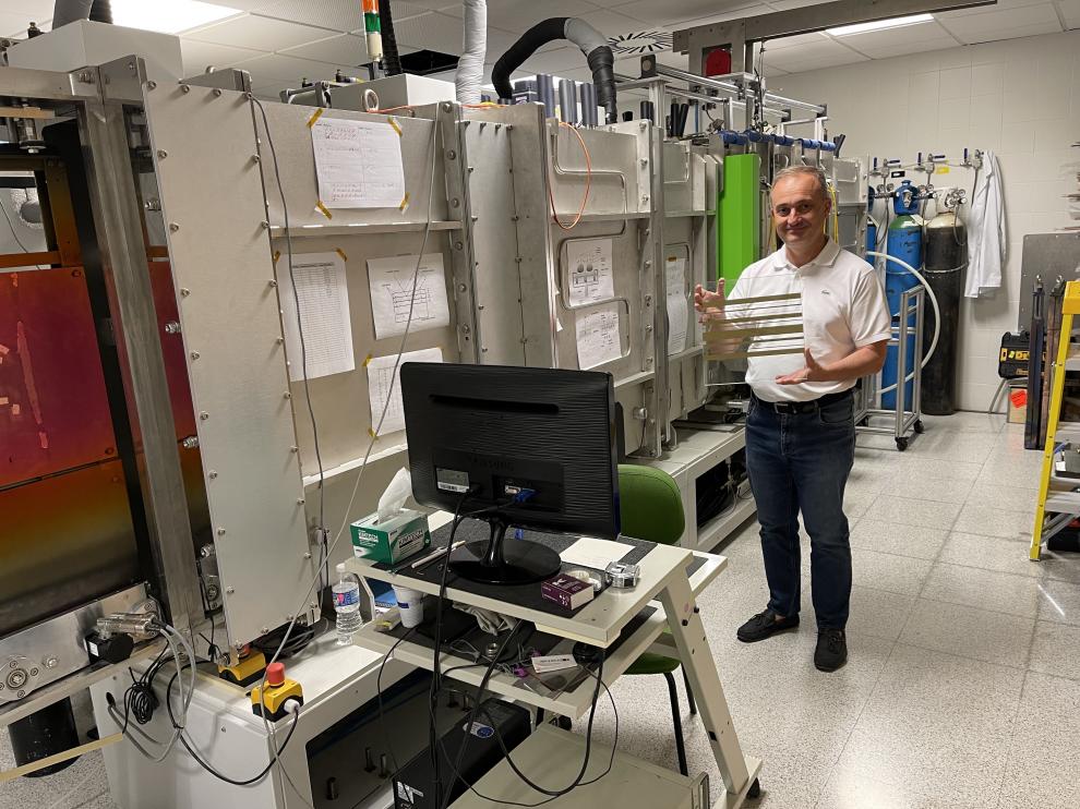 Rafael Alonso, en las instalaciones habilitadas para el desarrollo de la cátedra Ariño Duglass.