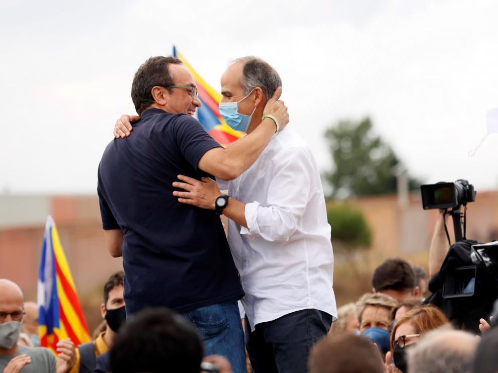 Salida de los presos tras los indultos del procés