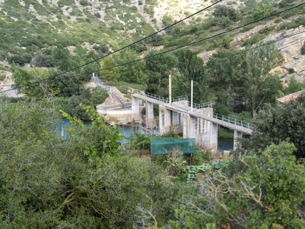 Presa de los Toranes, en el río Mijares a su paso por Albentosa.