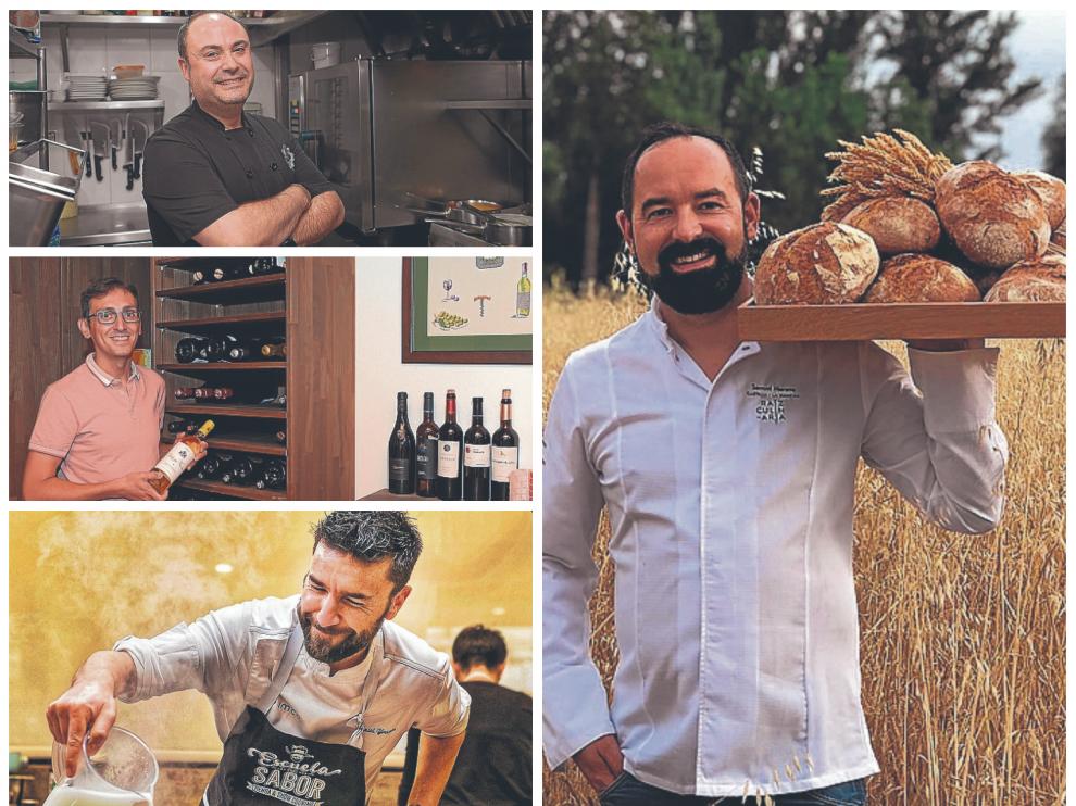 Los chefs que se han formado en al Escuela de Hostelería de Teruel.