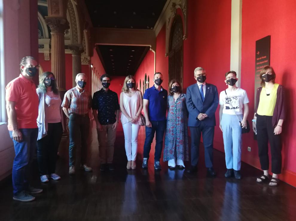 Asistentes a la presentación de los premios 'Diversidad afectivo sexual' de la Universidad de Zaragoza