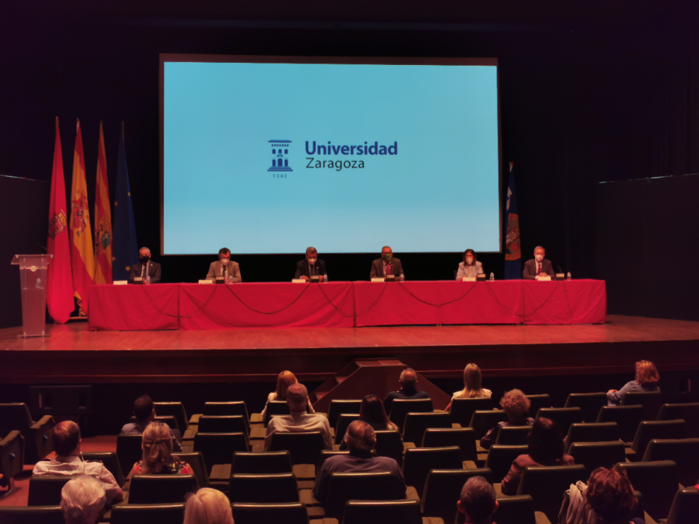 Inauguración de los cursos extraordinarios de verano de la Universidad de Zaragoza en Jaca.