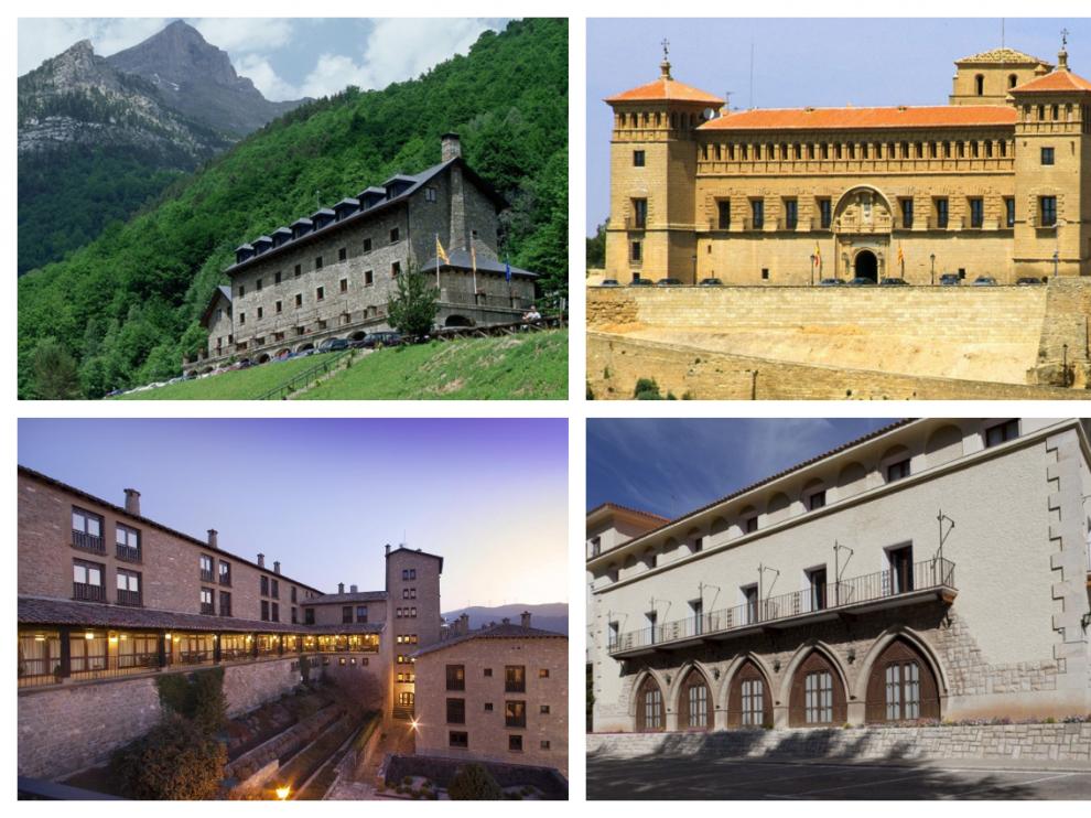 Paradores de Aragón: Bielsa, Alcañiz, Sos del Rey Católico y Teruel