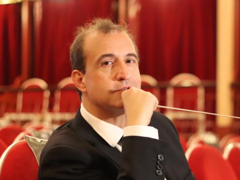 El pianista y director de orquesta zaragozano, hace unos días.