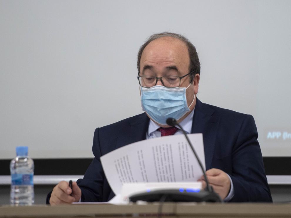 Miquel Iceta, este martes.
