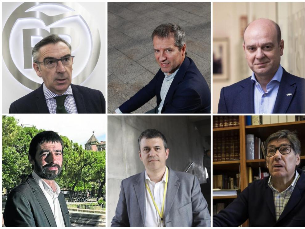 Beamonte, Pérez, Morón, Sanz, Palacín y Aliaga.