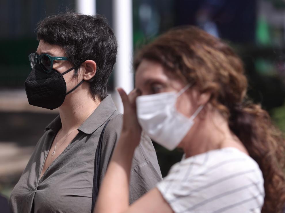 La asesora del Ministerio de Igualdad, Teresa Arévalo (i), acude a los Juzgados de Plaza Castilla para declarar ante el juez por el denominado 'caso de la niñera'