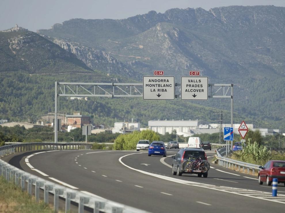 Ruta en carretera de Aragón a Tarragona.