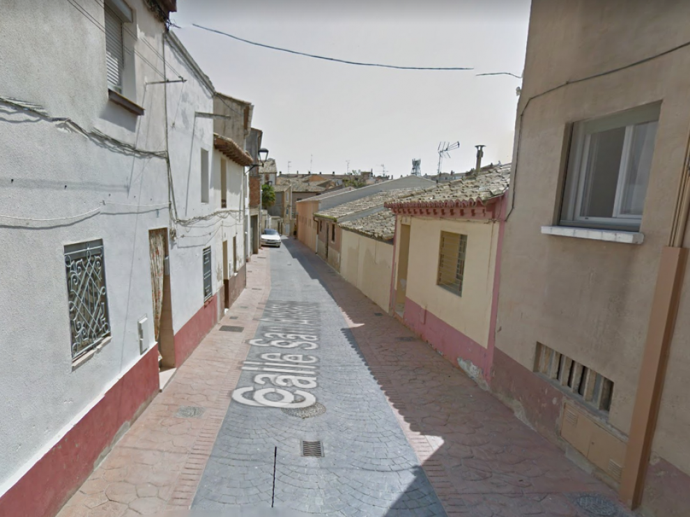 Imagen de la calle de San Andrés de Ejea
