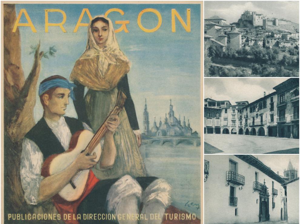 Folleto turístico dedicado a Aragón, editado por la Dirección General de Turismo, circa 1951