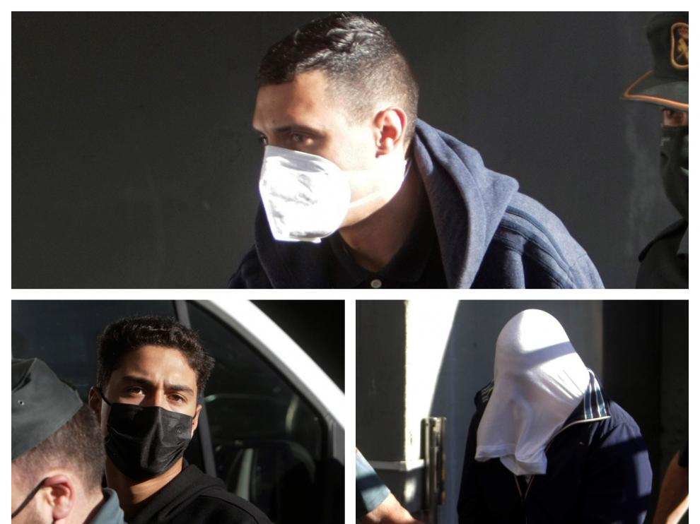 Los detenidos a su entrada al juzgado