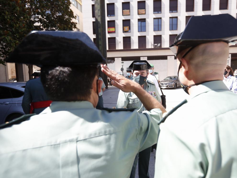 Toma de posesión del nuevo jefe de zona de la Guardia Civil en Aragón