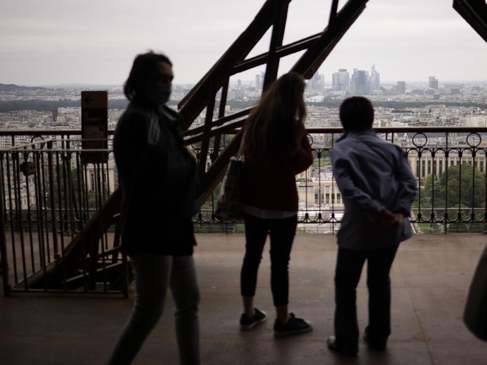 Reopening of the Eiffel Tower in Paris