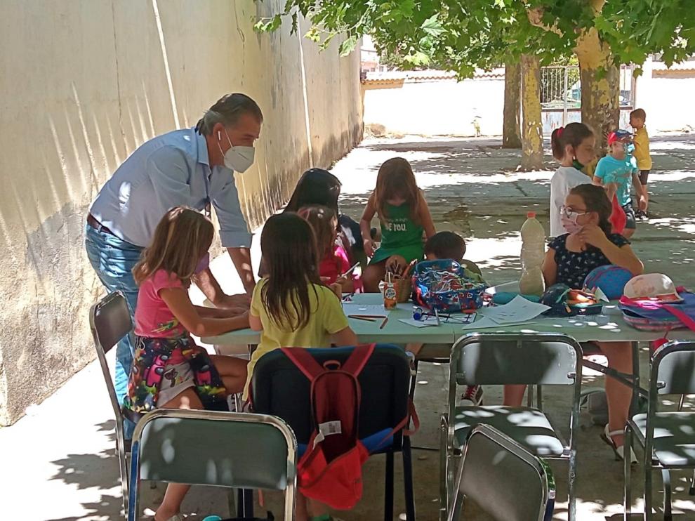 Una de las actividades de las colonias en la localidad.