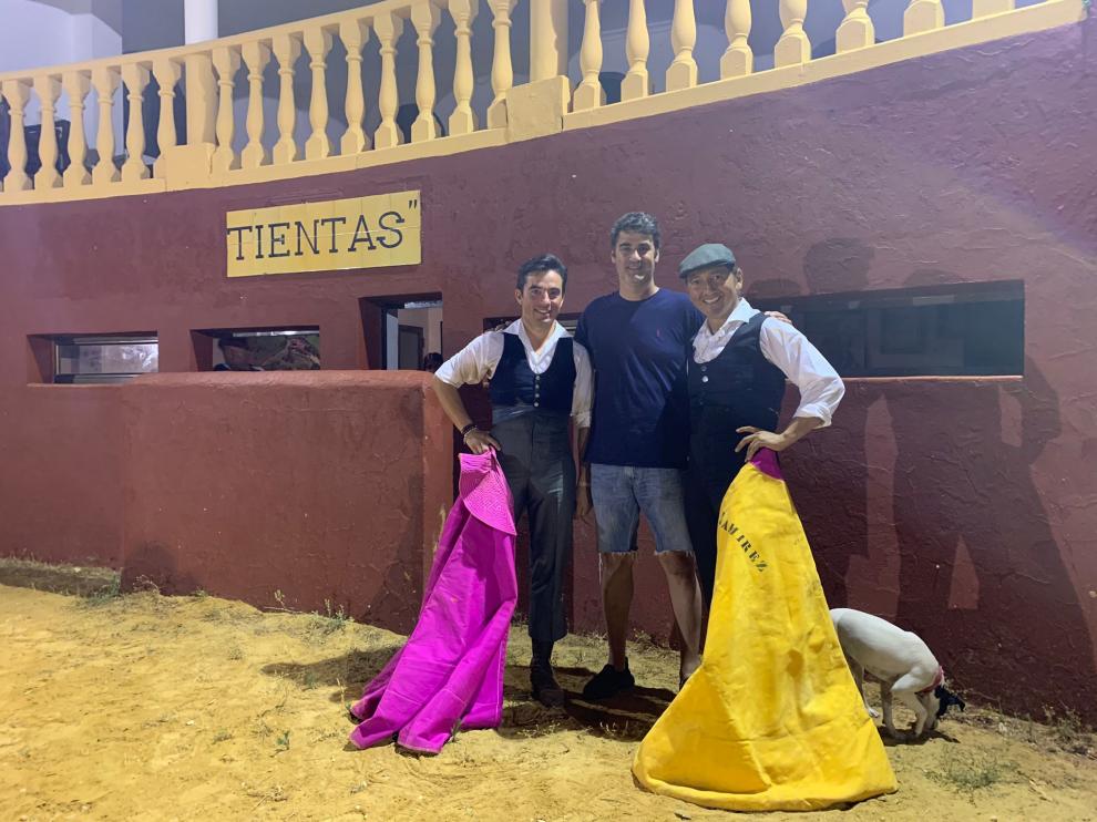 El torero aragonés Imanol Sánchez se cuela en Ambiciones, la finca de Jesulín de Ubrique.