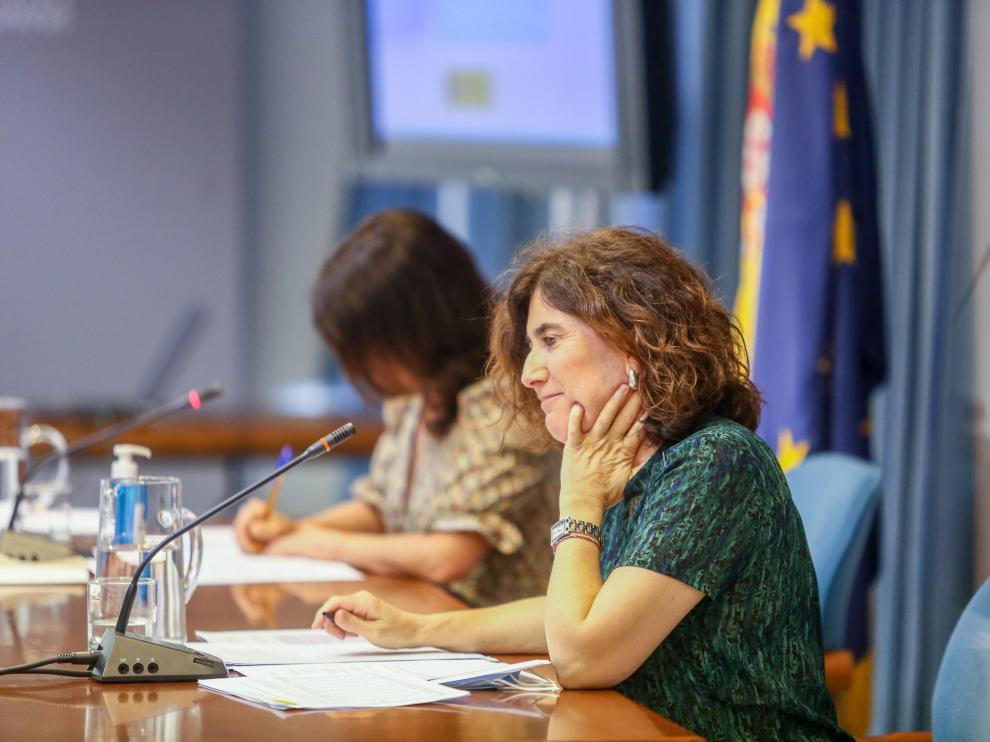 María José Sierra, jefa del área del Centro de Coordinación de Alertas y Emergencias Sanitarias, durante la rueda de prensa